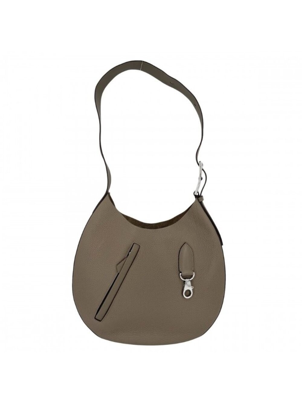 Hermes Shoulder Bag Arson Bag Brown Togo Swift Etoupe Silver